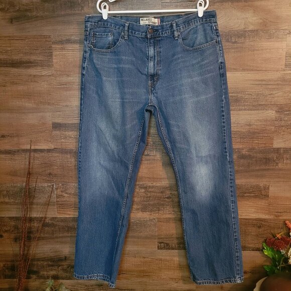 Vtg Levi's Jeans Mens 40x32 Relaxed Straight 559 Medium Wash Cotton Y2K Western - Picture 1 of 9